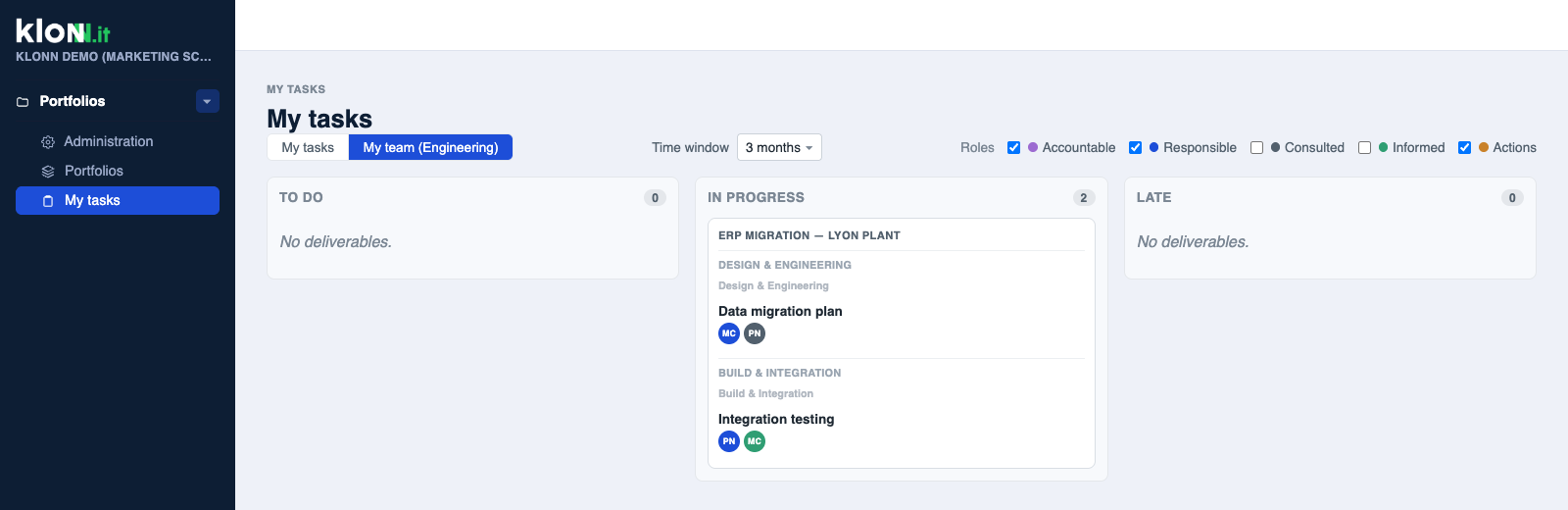 See where your team's time actually goes — Klonn.it screenshot